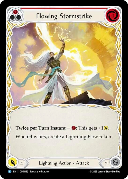 Image for Flowing Stormstrike (OMN152) [Omens of the Third Age] - Flesh and Blood TCG