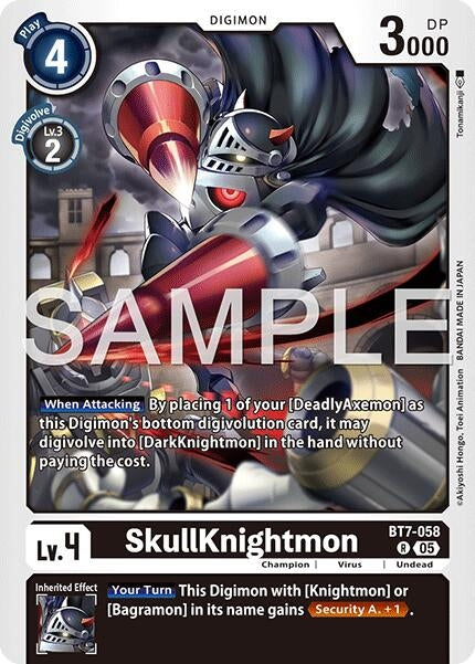 Image for SkullKnightmon (Reprint) (BT7-058 R) [Advanced Booster Digimon Generation] - Digimon Card Game