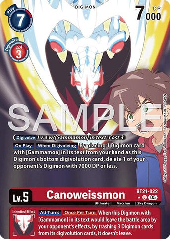 Image for Canoweissmon (Alternate Art) (BT21-022 U) [Advanced Booster Digimon Generation] - Digimon Card Game