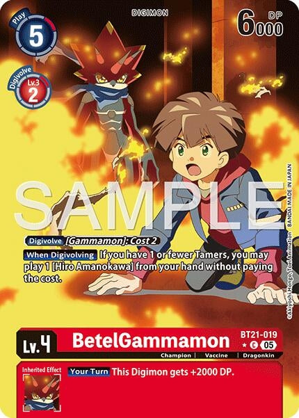 BetelGammamon - BT21-019 (Alternate Art) (BT21-019 C) [Advanced Booster Digimon Generation]