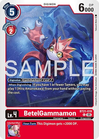 BetelGammamon - BT21-019 (Reprint) (BT21-019 C) [Advanced Booster Digimon Generation]