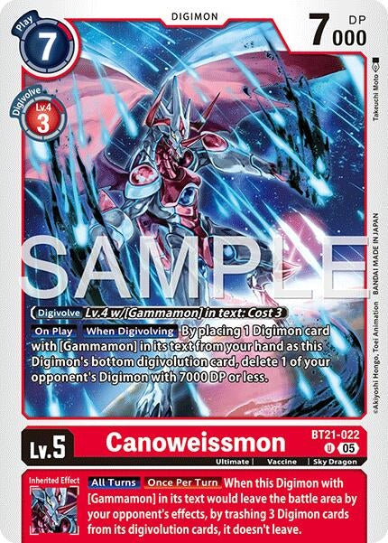 Image for Canoweissmon (Reprint) (BT21-022 U) [Advanced Booster Digimon Generation] - Digimon Card Game