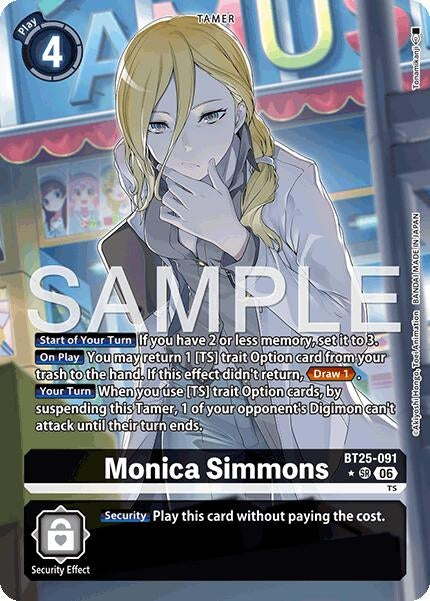 Image for Monica Simmons (Alternate Art) (BT25-091) [Dual Revolution] - Digimon Card Game