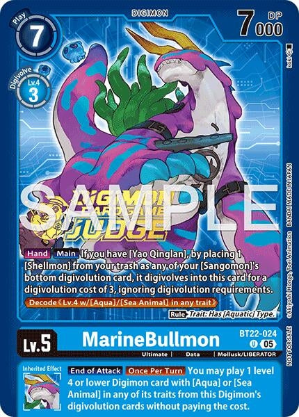 Image for MarineBullmon (Judge Pack 9) (BT22-024 U) [Cyber Eden] - Digimon Card Game