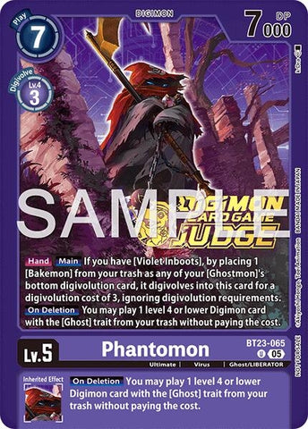 Image for Phantomon (Judge Pack 9) (BT23-065 U) [Hackers' Slumber] - Digimon Card Game