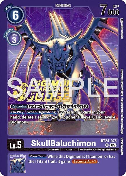 Image for SkullBaluchimon (Judge Pack 9) (BT24-075 U) [Time Stranger] - Digimon Card Game