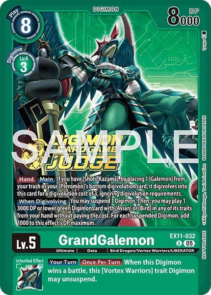 Image for GrandGalemon (Judge Pack 9) (EX11-032 U) [Dawn of Liberator] - Digimon Card Game