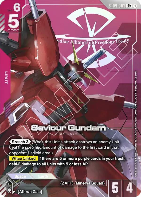 Image for Saviour Gundam (LR+) (ST09-003) [Starter Deck 09: Destiny Ignition] - Gundam Card Game