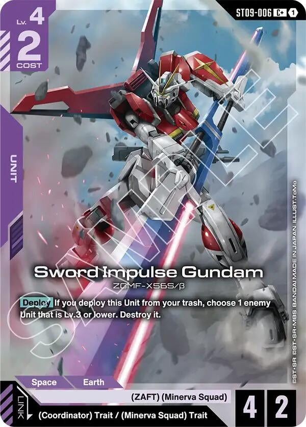 Image for Sword Impulse Gundam (C+) (ST09-006) [Starter Deck 09: Destiny Ignition] - Gundam Card Game