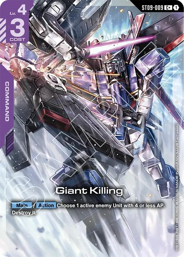 Image for Giant Killing (C+) (ST09-009) [Starter Deck 09: Destiny Ignition] - Gundam Card Game