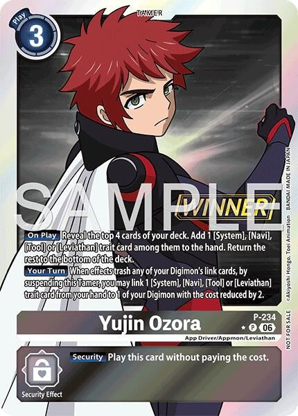 Image for Yujin Ozora (Store Tournament 2026 Vol. 2 Winner Pack) (P-234 P) [Digimon Promotion Cards] - Digimon Card Game