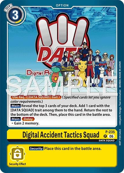 Image for Digital Accident Tactics Squad (Store Tournament 2026 Vol. 2 Participation Pack) (P-235 P) [Digimon Promotion Cards] - Digimon Card Game