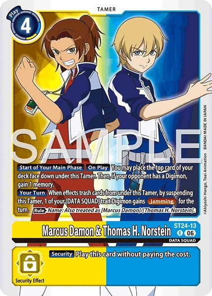 Image for Marcus Damon & Thomas H. Norstein (ST24-13 R) [Starter Deck 24: Data Squad] - Digimon Card Game