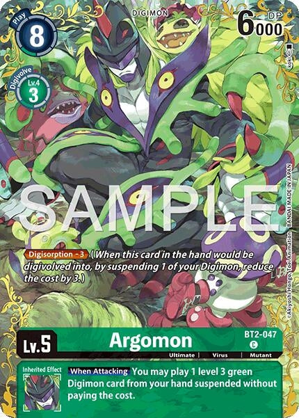 Image for Argomon - BT2-047 (Alternate Art) (BT2-047 C) [Dual Revolution] - Digimon Card Game