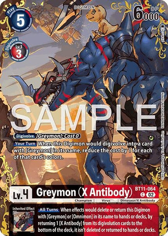 Image for Greymon (X Antibody) - BT11-064 (Alternate Art) (BT11-064 C) [Dual Revolution] - Digimon Card Game