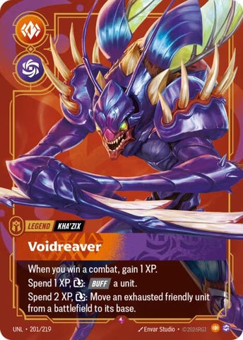 Image for Kha'Zix - Voidreaver (201/219) [Unleashed] - Riftbound: League of Legends Trading Card Game