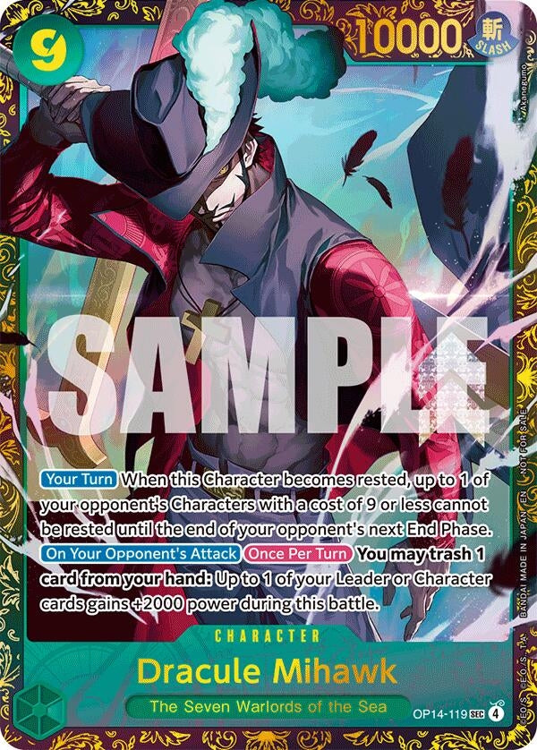 Image for Dracule Mihawk - (CS 26-27 Regionals Season 1) (OP14-119) [One Piece Promotion Cards] - One Piece Card Game