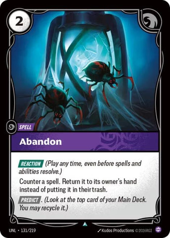 Image for Abandon (131/219) [Unleashed] - Riftbound: League of Legends Trading Card Game