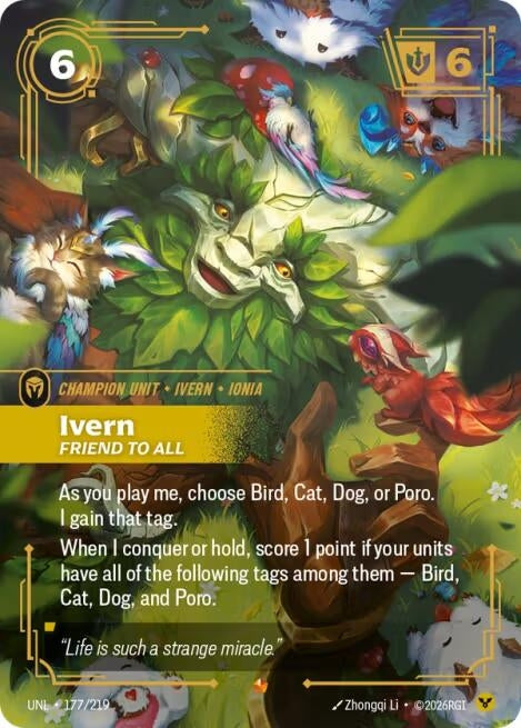 Image for Ivern - Friend to All (177/219) [Unleashed] - Riftbound: League of Legends Trading Card Game