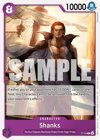 Shanks (Tournament Pack 2026 Vol. 2) (P-104) [One Piece Promotion Cards]