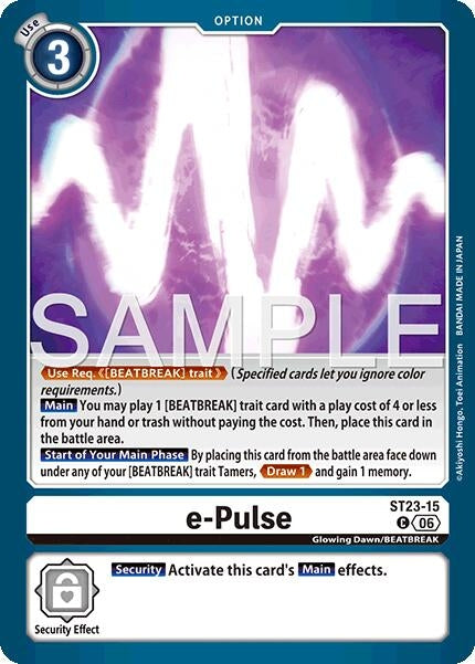Image for e-Pulse (ST23-15 C) [Starter Deck 23: Beatbreak] - Digimon Card Game