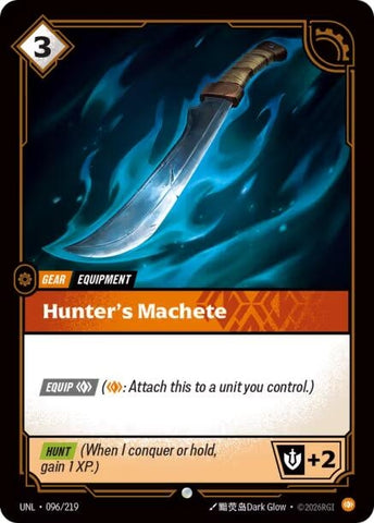 Image for Hunter's Machete (096/219) [Unleashed] - Riftbound: League of Legends Trading Card Game