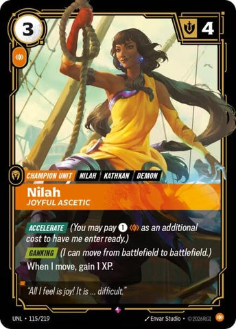 Image for Nilah - Joyful Ascetic (115/219) [Unleashed] - Riftbound: League of Legends Trading Card Game