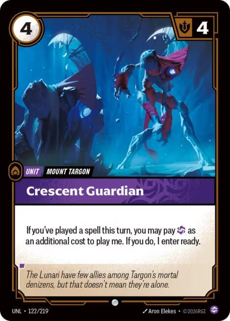 Image for Crescent Guardian (122/219) [Unleashed] - Riftbound: League of Legends Trading Card Game