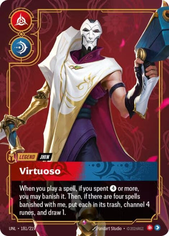 Image for Jhin - Virtuoso (181/219) [Unleashed] - Riftbound: League of Legends Trading Card Game