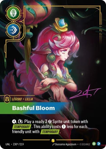 Image for Lillia - Bashful Bloom (Signature) (230*/219) [Unleashed] - Riftbound: League of Legends Trading Card Game