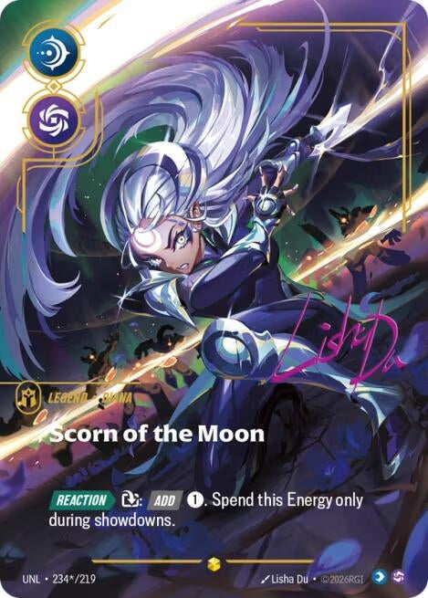 Image for Diana - Scorn of the Moon (Signature) (234*/219) [Unleashed] - Riftbound: League of Legends Trading Card Game