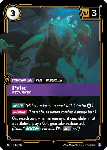 Image for Pyke - Returned (145/219) [Unleashed] - Riftbound: League of Legends Trading Card Game