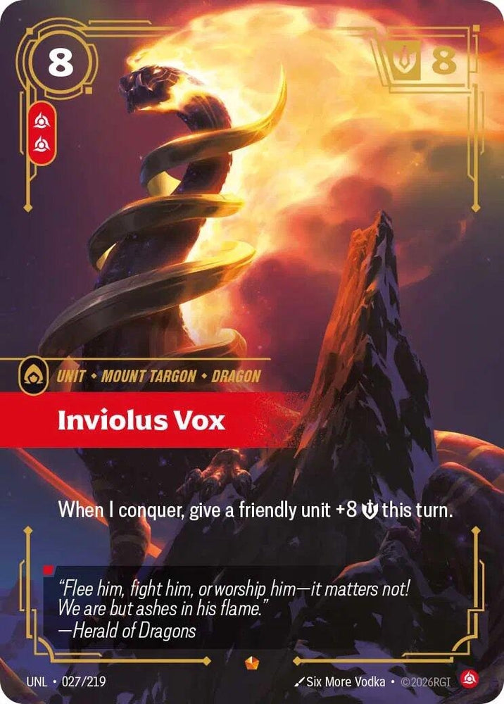 Image for Inviolus Vox (027/219) [Unleashed] - Riftbound: League of Legends Trading Card Game