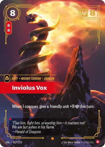 Image for Inviolus Vox (027/219) [Unleashed] - Riftbound: League of Legends Trading Card Game
