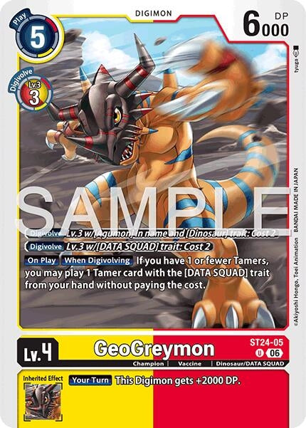 Image for GeoGreymon (ST24-05 U) [Starter Deck 24: Data Squad] - Digimon Card Game