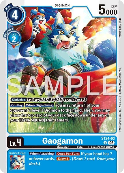 Image for Gaogamon (ST24-03 U) [Starter Deck 24: Data Squad] - Digimon Card Game