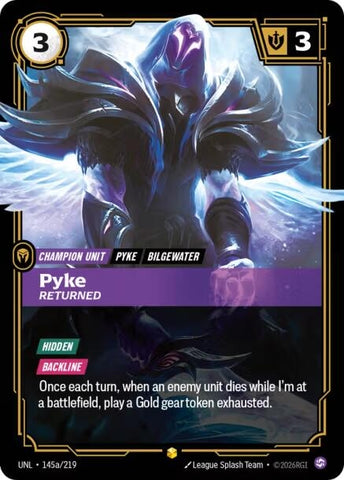 Image for Pyke - Returned (Alternate Art) (145a/219) [Unleashed] - Riftbound: League of Legends Trading Card Game