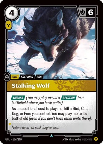 Image for Stalking Wolf (166/219) [Unleashed] - Riftbound: League of Legends Trading Card Game
