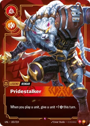 Image for Rengar - Pridestalker (183/219) [Unleashed] - Riftbound: League of Legends Trading Card Game