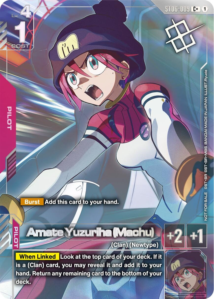 Image for Amate Yuzuriha (Machu) (World Championship Regionals 26-27 Season 1) (Finalist) (ST06-009) [Gundam Promotional Cards] - Gundam Card Game