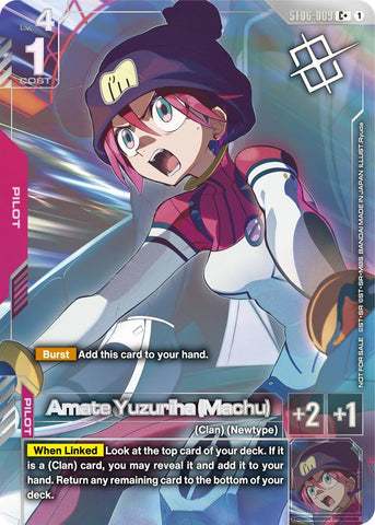 Image for Amate Yuzuriha (Machu) (World Championship Regionals 26-27 Season 1) (Finalist) (ST06-009) [Gundam Promotional Cards] - Gundam Card Game