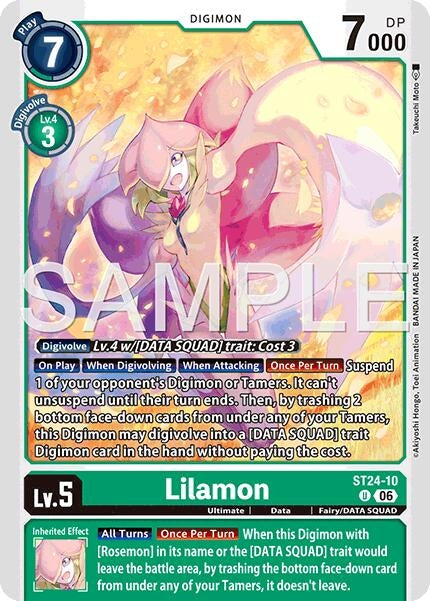 Image for Lilamon (ST24-10 U) [Starter Deck 24: Data Squad] - Digimon Card Game