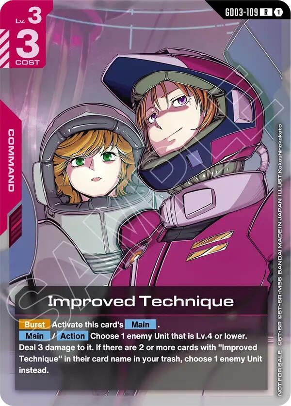 Image for Improved Technique (WCS26-27 Participation Pack Vol.1) (GD03-109) [Gundam Promotional Cards] - Gundam Card Game