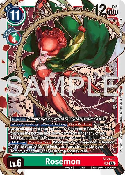Image for Rosemon (ST24-11 SR) [Starter Deck 24: Data Squad] - Digimon Card Game