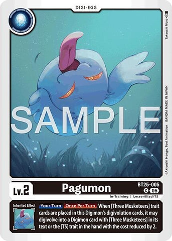 Image for Pagumon (BT25-005 C) [Dual Revolution] - Digimon Card Game