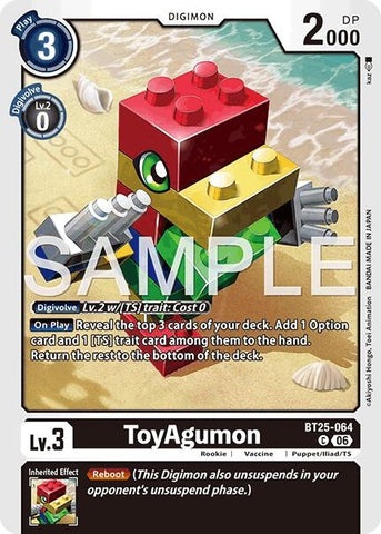 Image for ToyAgumon (BT25-064 C) [Dual Revolution] - Digimon Card Game