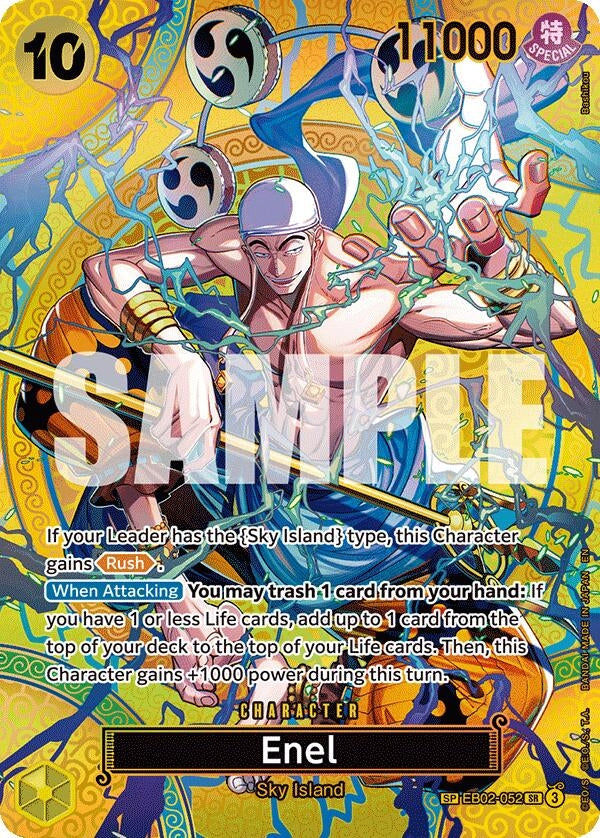Image for Enel (SP) (EB02-052) [Adventure on Kami's Island] - One Piece Card Game