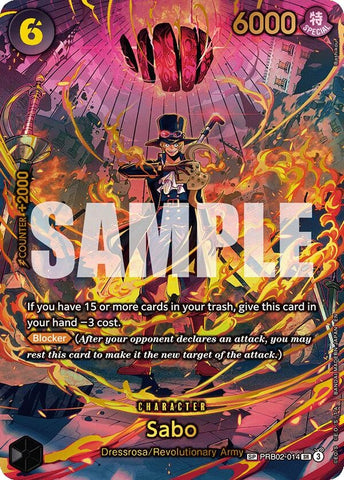 Image for Sabo (PRB02-014) (SP) (PRB02-014) [Adventure on Kami's Island] - One Piece Card Game