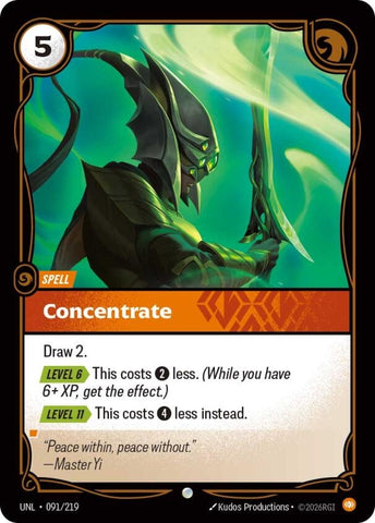 Image for Concentrate (091/219) [Unleashed] - Riftbound: League of Legends Trading Card Game