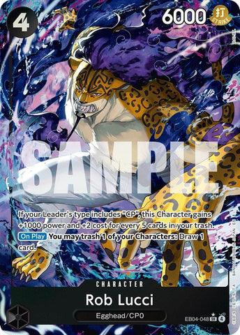 Image for Rob Lucci (Alternate Art) (EB04-048) [Adventure on Kami's Island] - One Piece Card Game